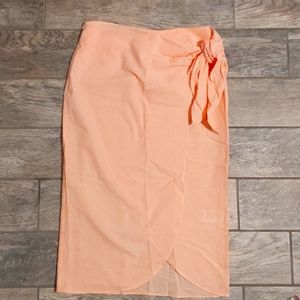 H&M Seersucker Wrap Skirt